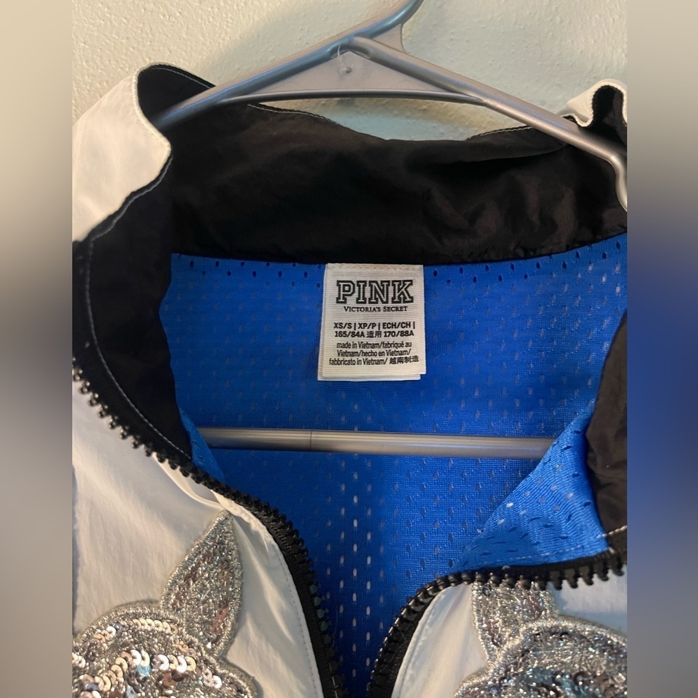 PINK Victoria’s Secret Zip Up Embellished Track Jacket - Picture 5 of 8
